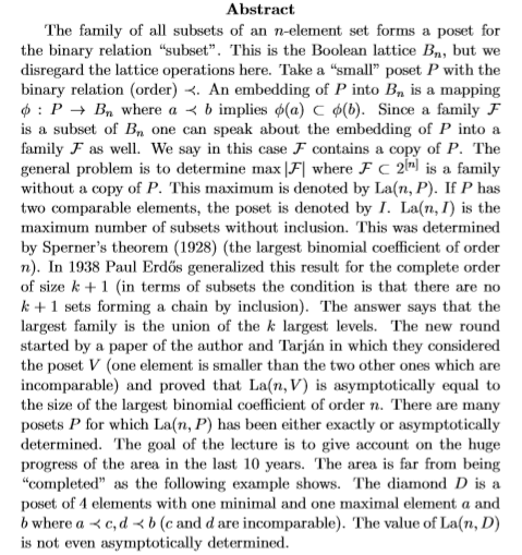 The forbidden poset problem